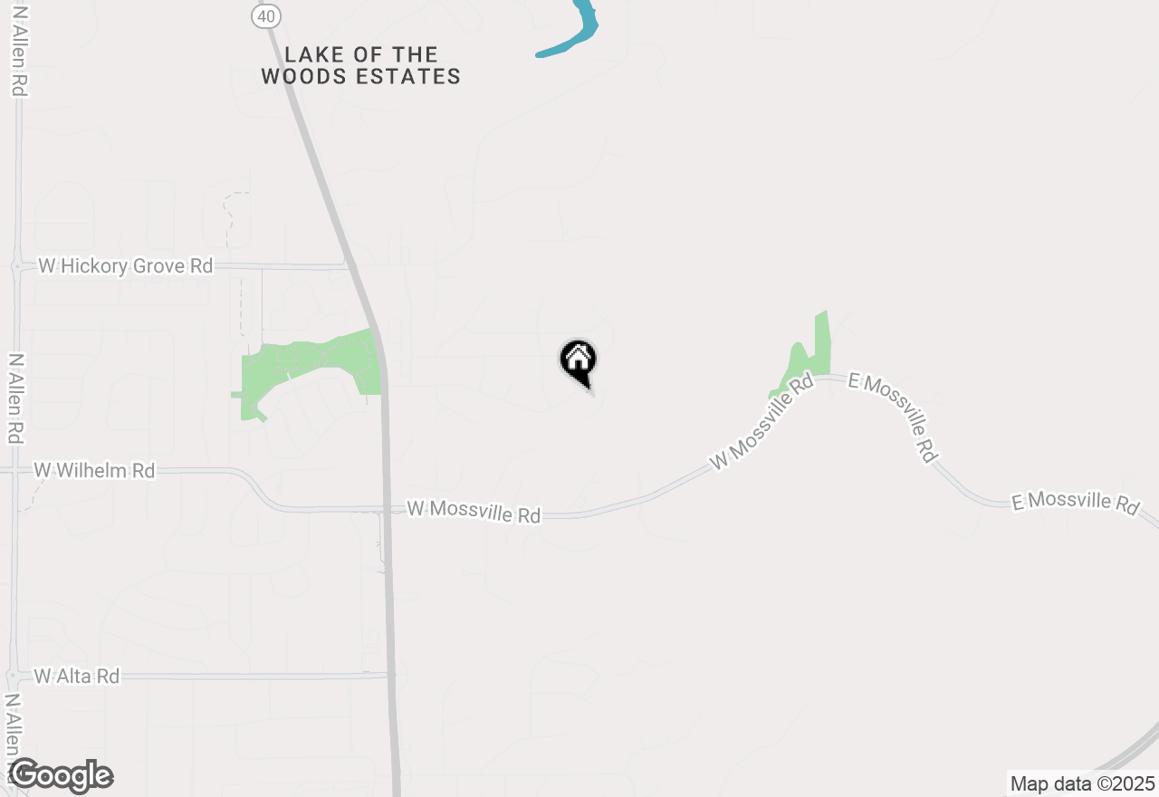 Map of 800 W Deerbrook Drive, Peoria, IL 61615