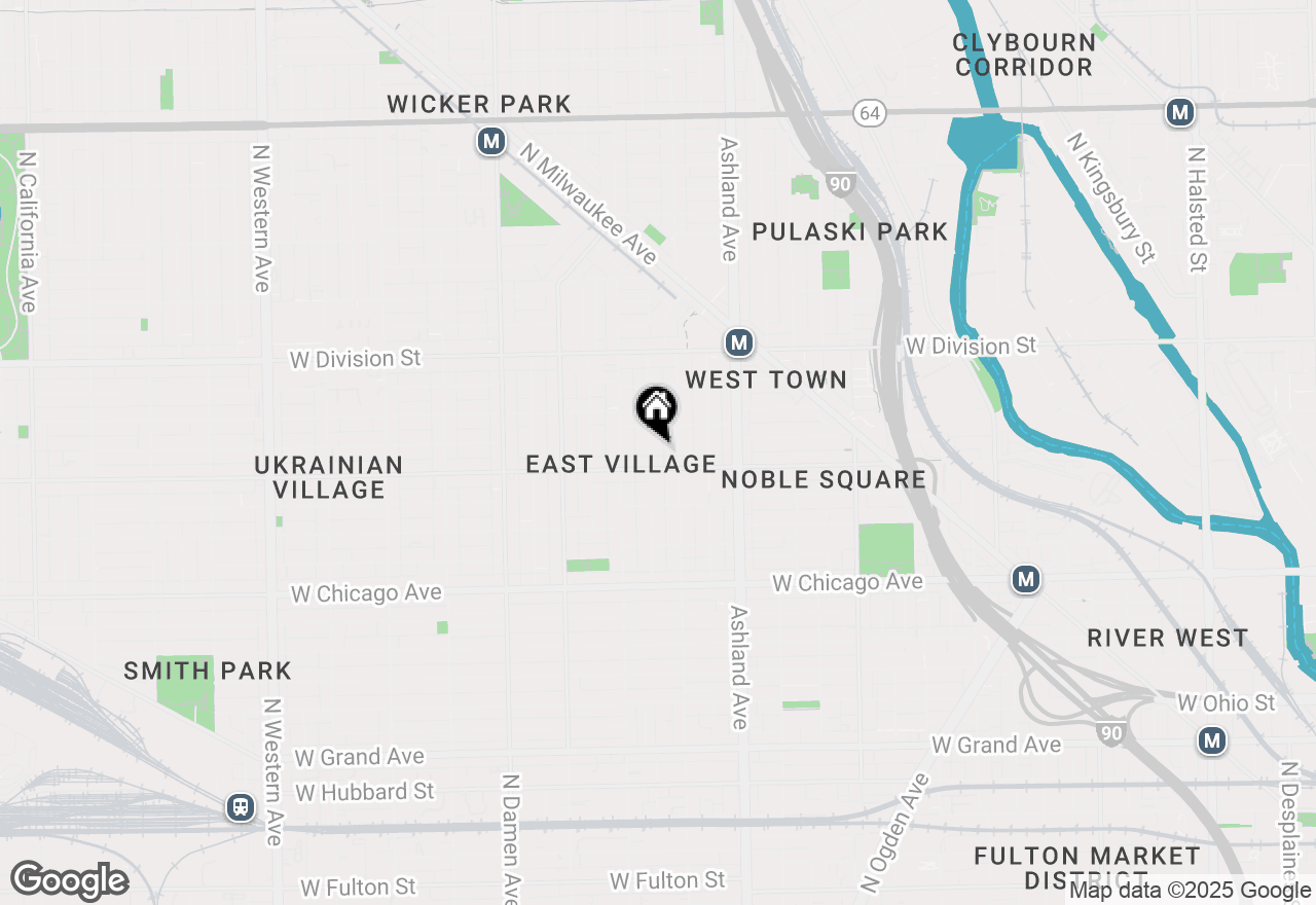 Map of 1015 N Hermitage Avenue #C, Chicago, IL 60622