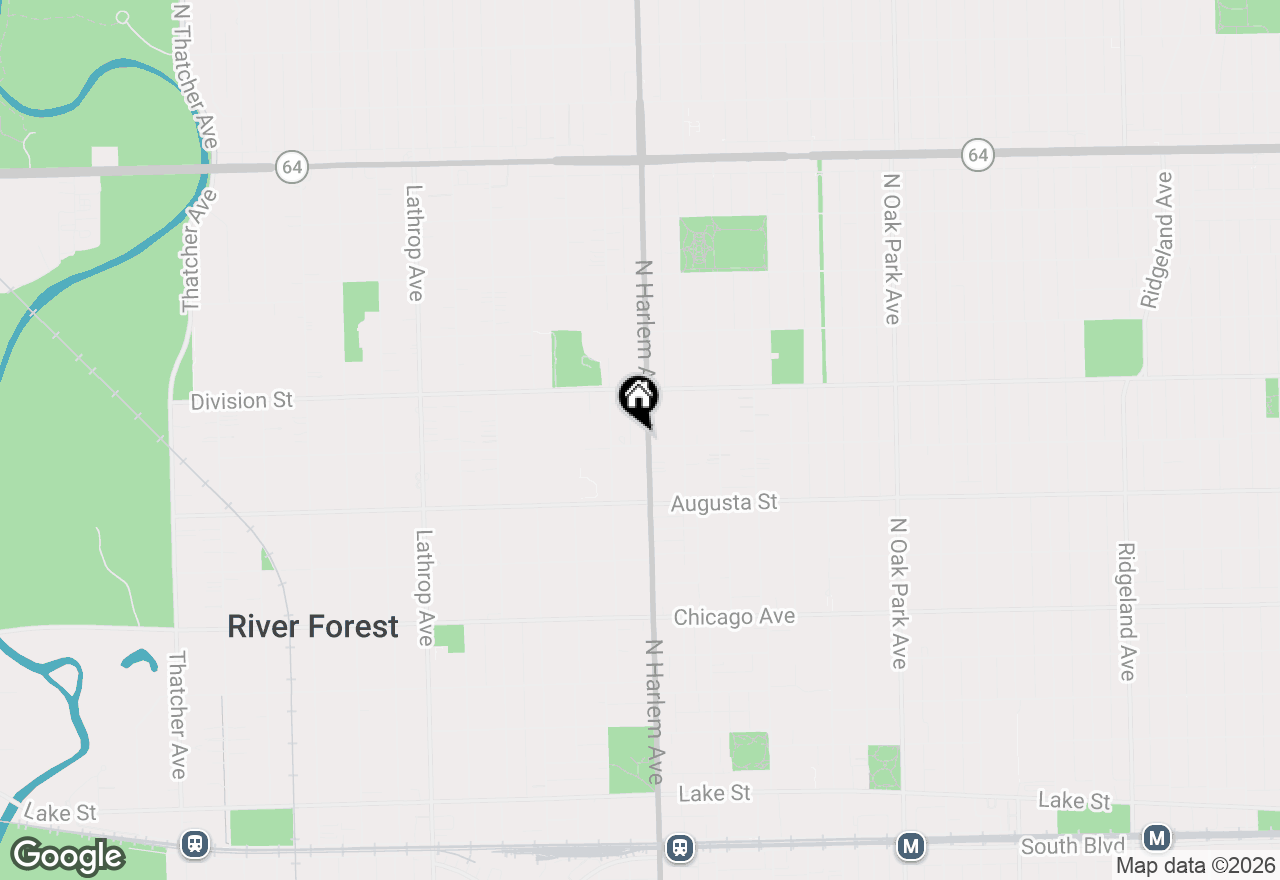 Map of 1100 N Harlem Avenue #1, River Forest, IL 60305
