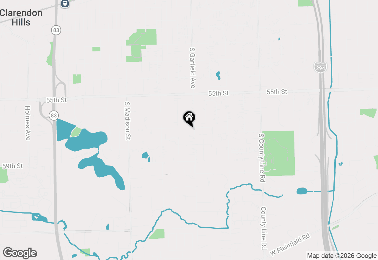 Map of 24 E 57th Street, Hinsdale, IL 60521