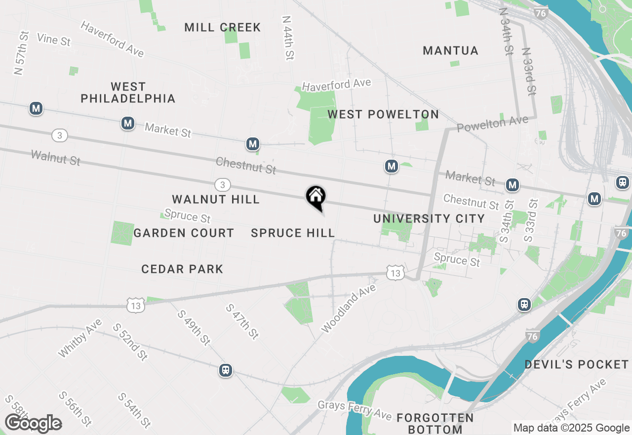 Map of 4247 Locust Street #0B-201, Philadelphia, PA 19104
