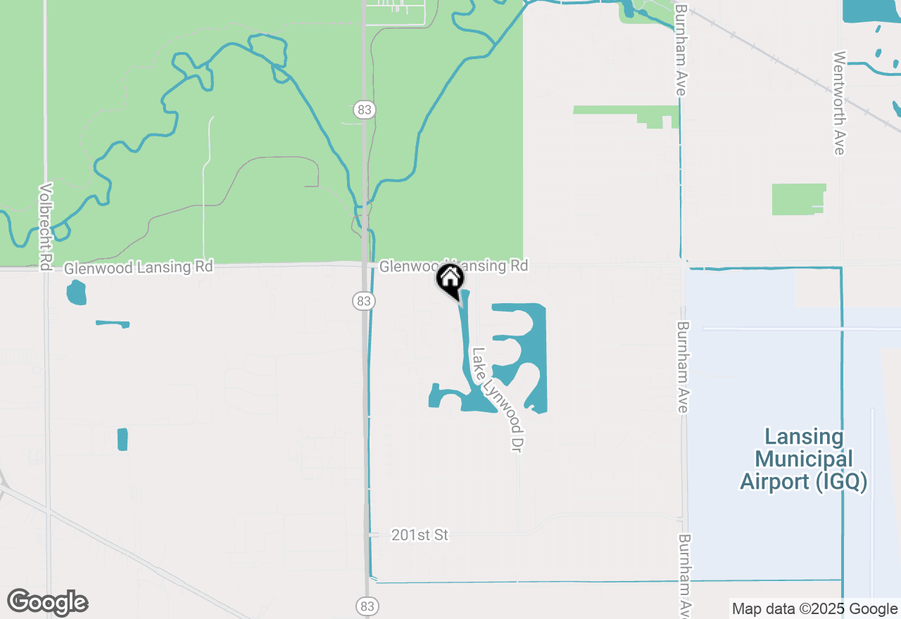Map of 19503 Lake Shore Drive #3N, Lynwood, IL 60411