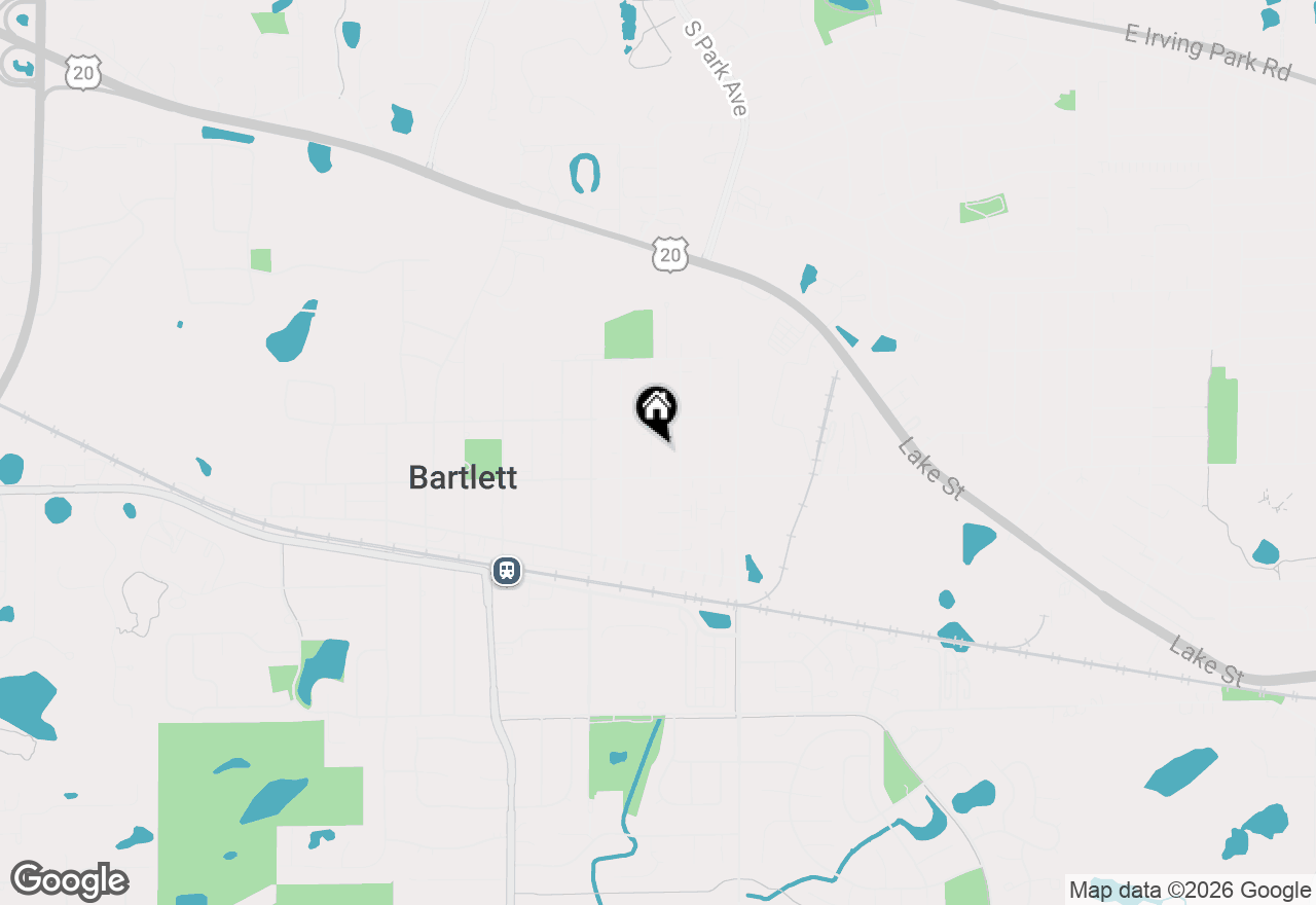 Map of 121 N Marion Avenue, Bartlett, IL 60103