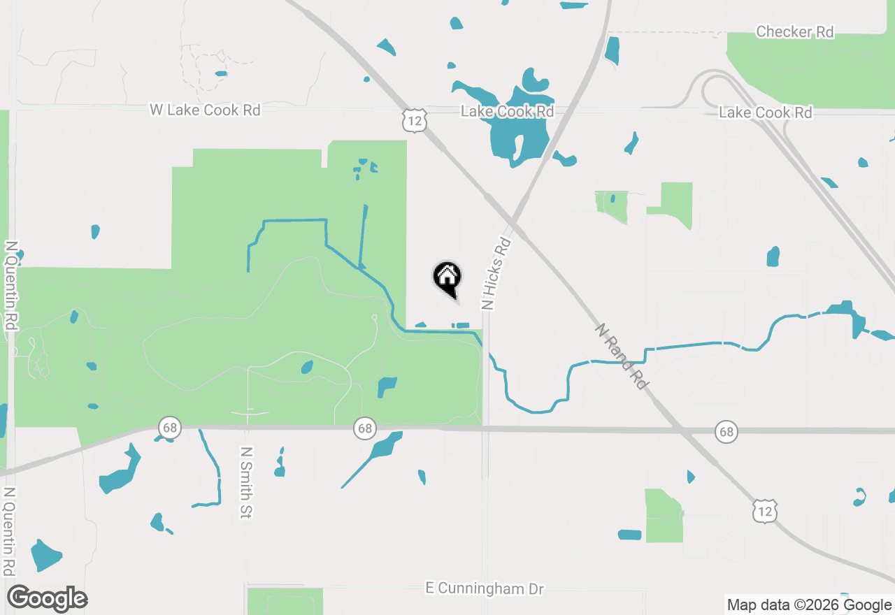Map of 315 E Forest Knoll Drive, Palatine, IL 60074