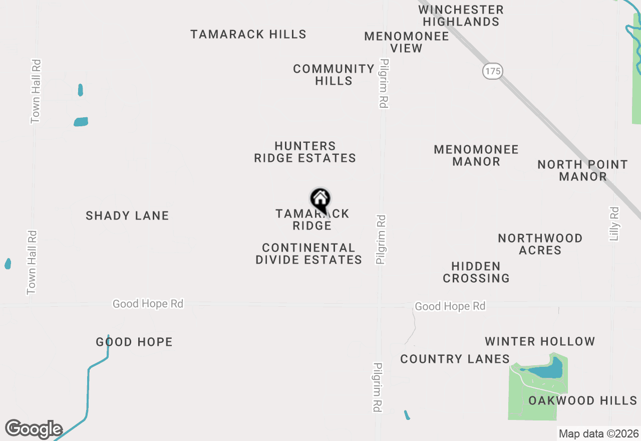 Map of W160N7480 Thornwood Cir, Menomonee Falls, WI 53051