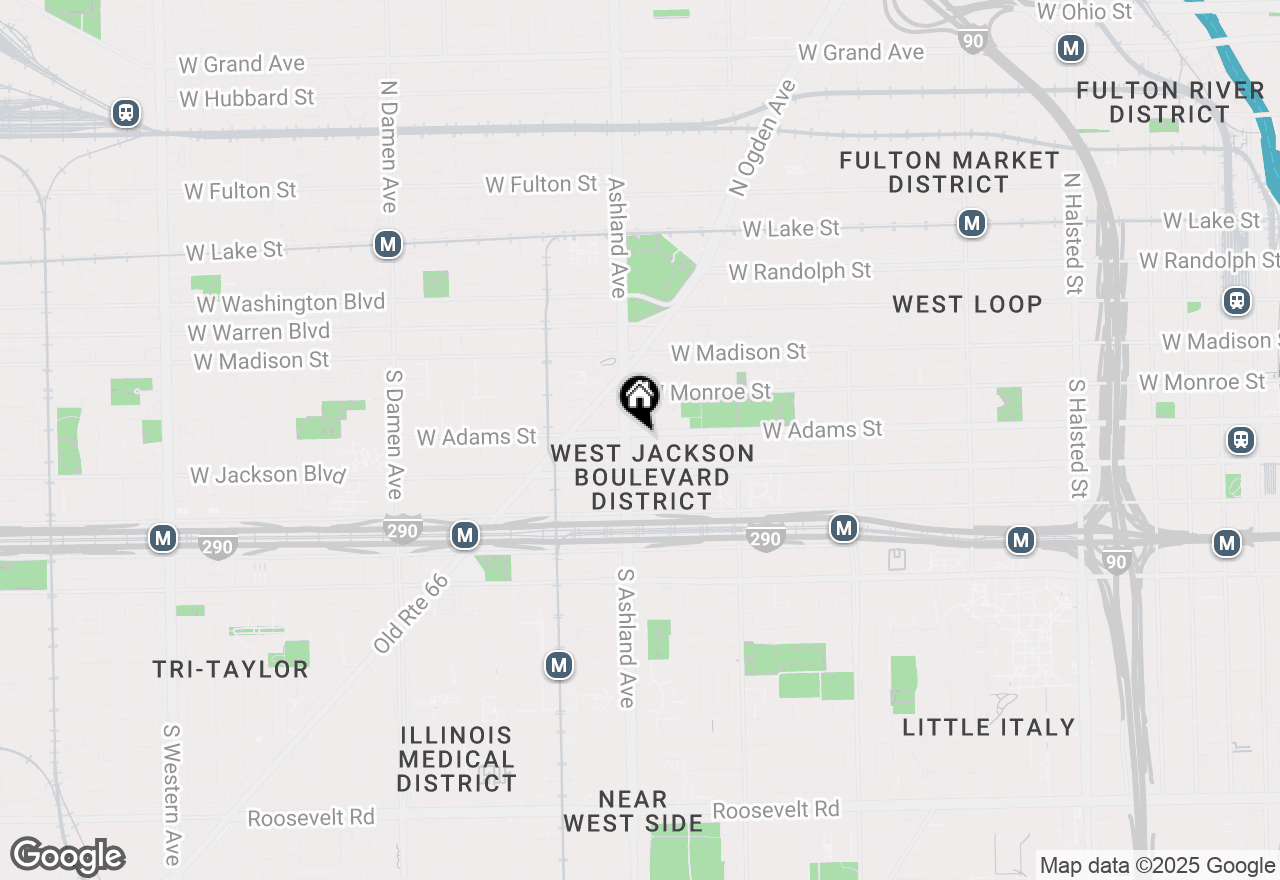 Map of 201 S Ashland Avenue, Chicago, IL 60607