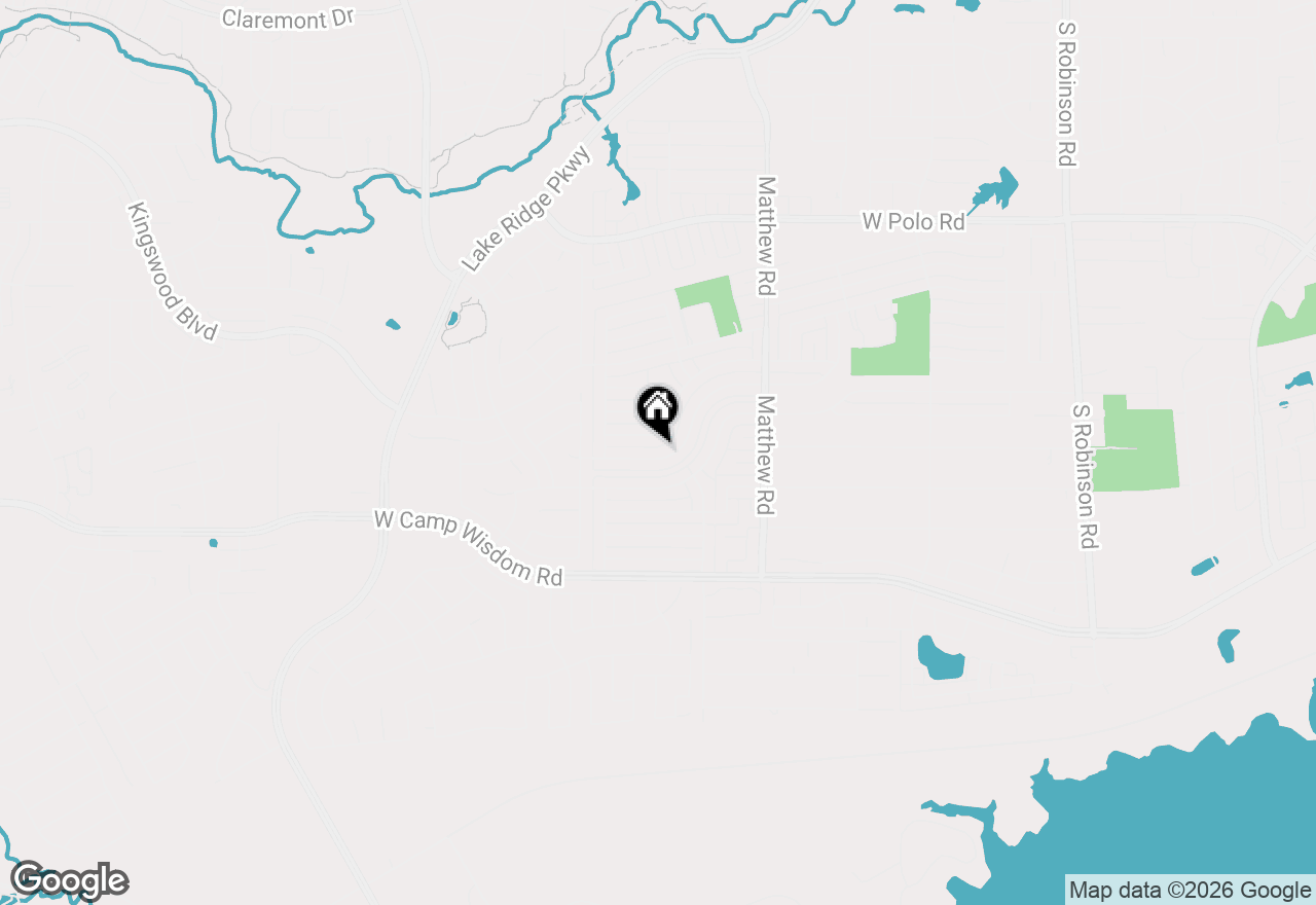 Map of 2034 Lewis Trail, Grand Prairie, TX 75052