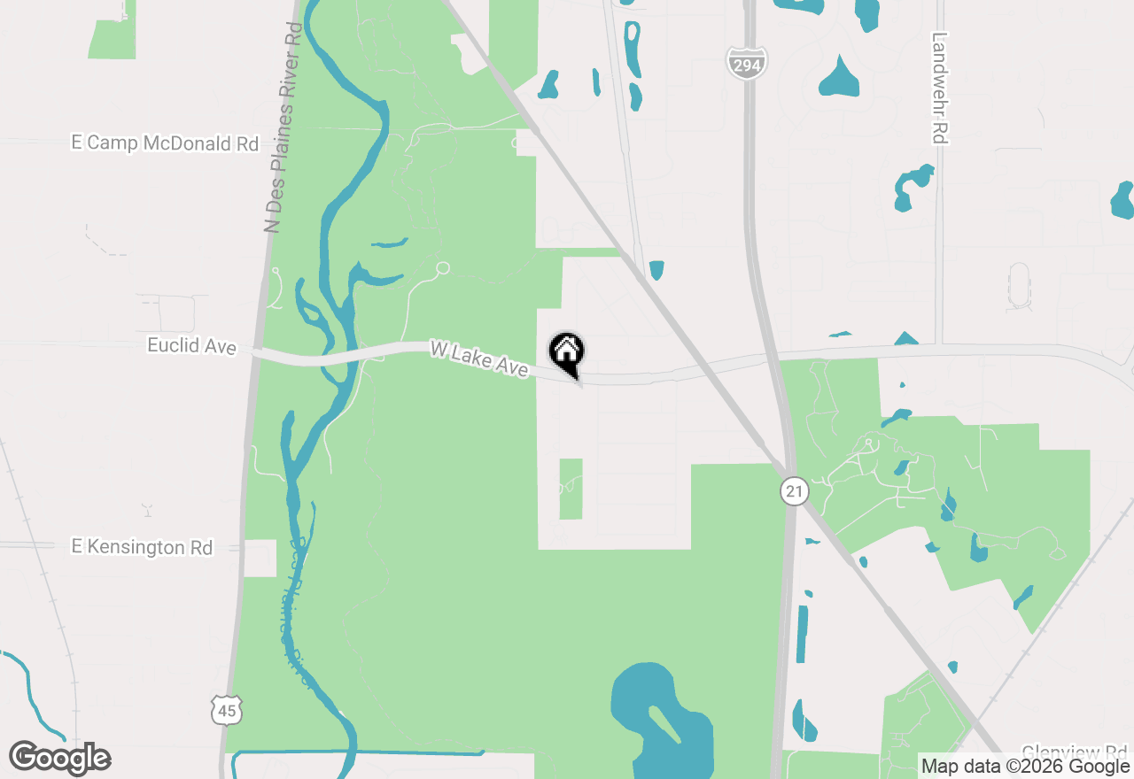 Map of 1655 Forest Drive, Glenview, IL 60025