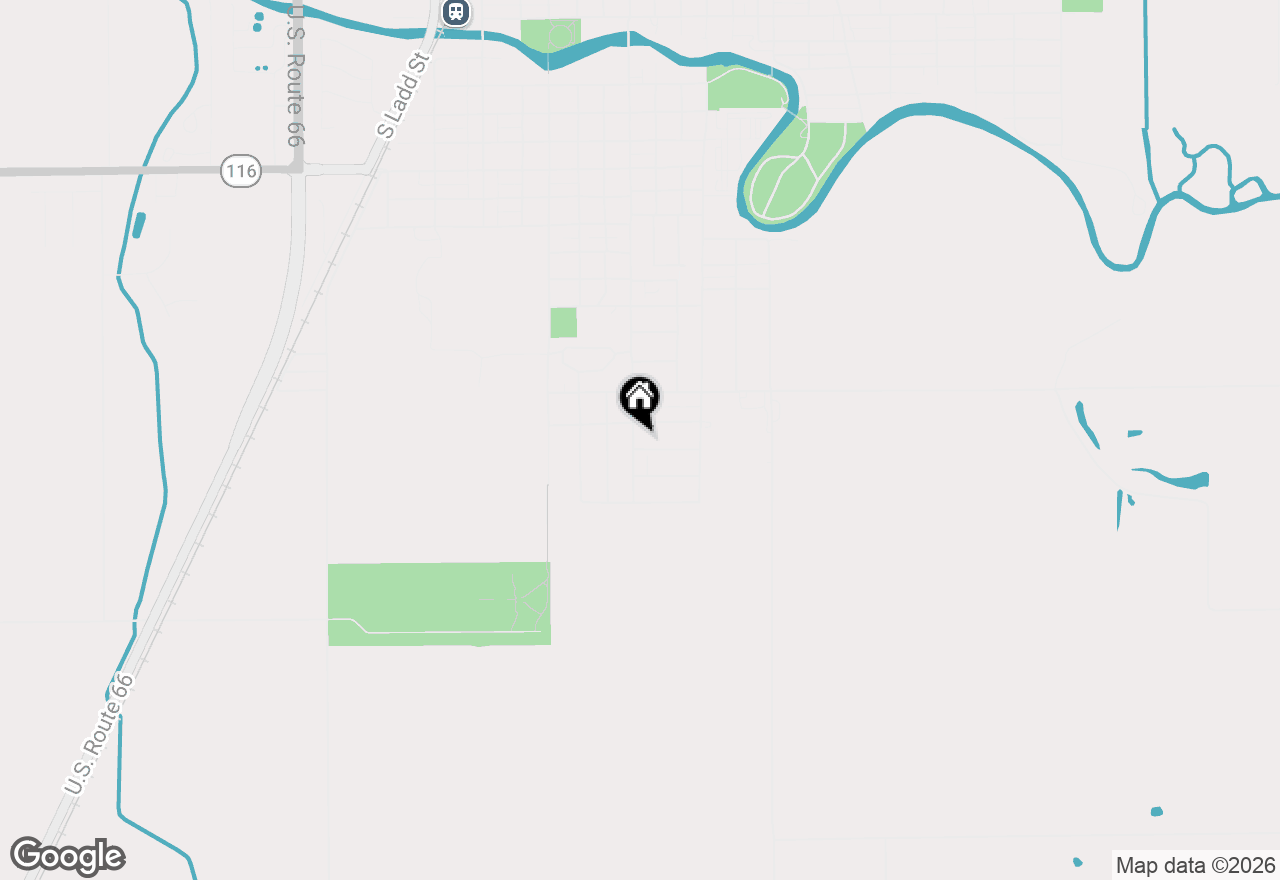 Map of 1508 S Mill Street, Pontiac, IL 61764
