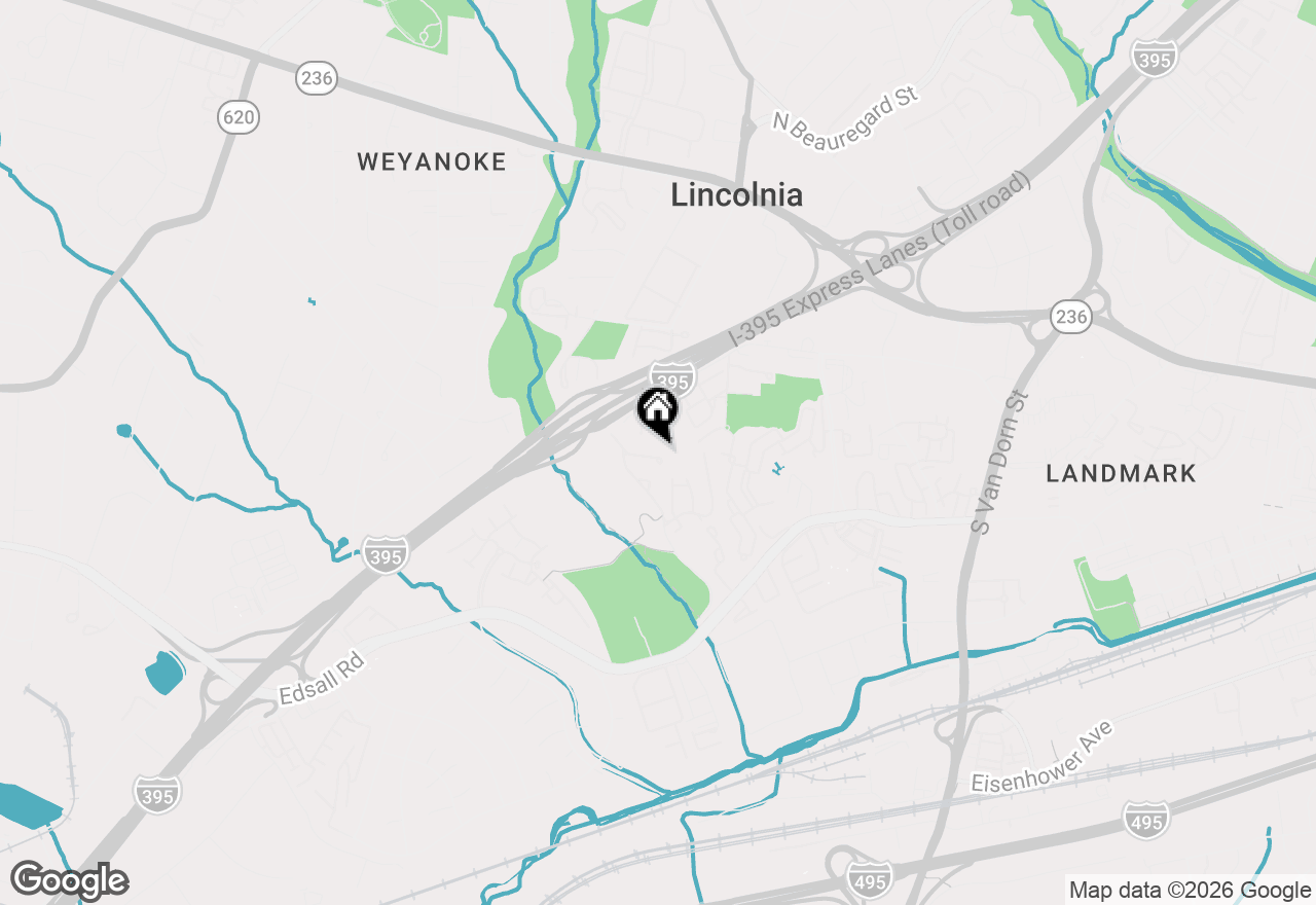 Map of 6264 Kingfisher Lane, Alexandria, VA 22312
