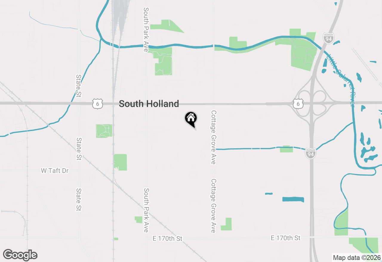 Map of 16364 Evans Avenue, South Holland, IL 60473