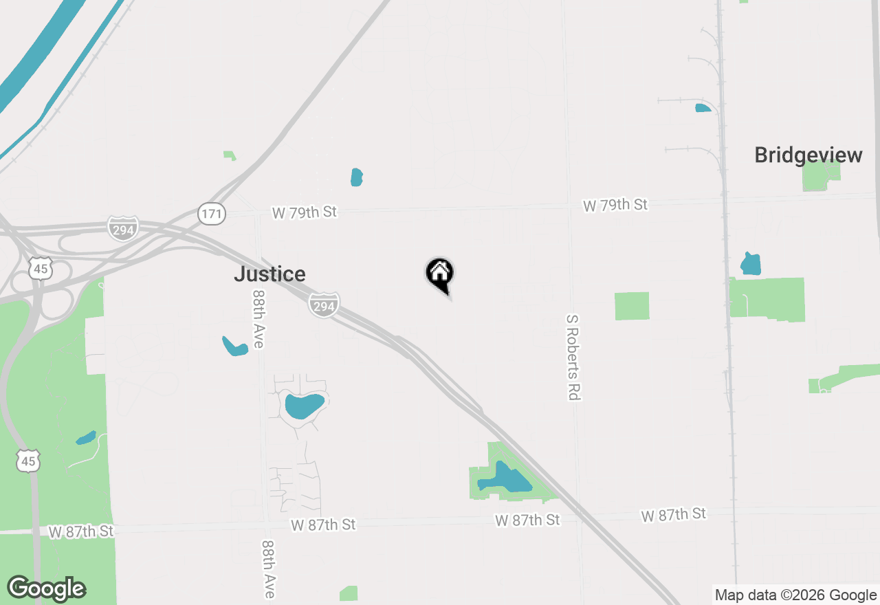 Map of 8119 S 83rd Court, Justice, IL 60458