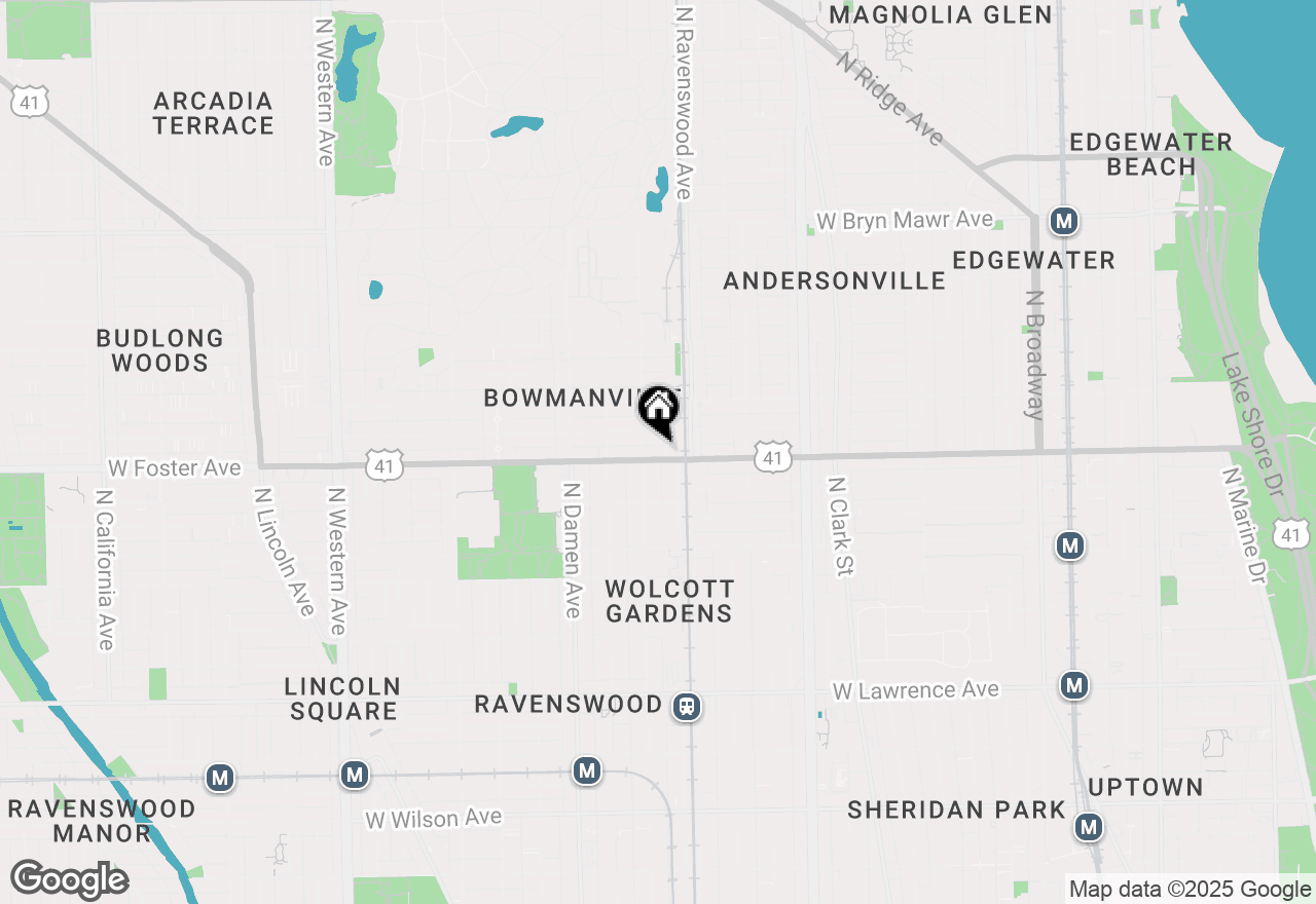 Map of 1824 W Foster Avenue #302, Chicago, IL 60640
