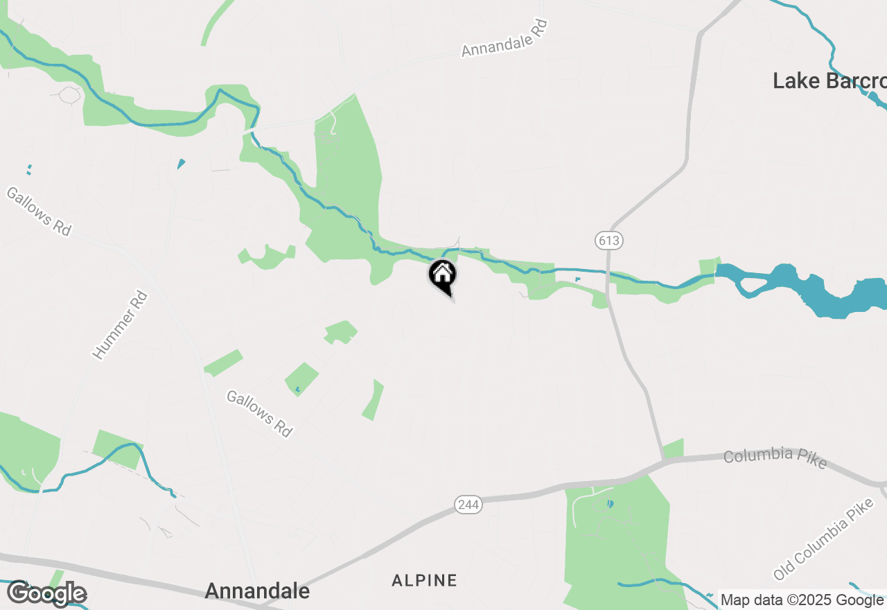 Map of 3611 Terrace Drive, Annandale, VA 22003