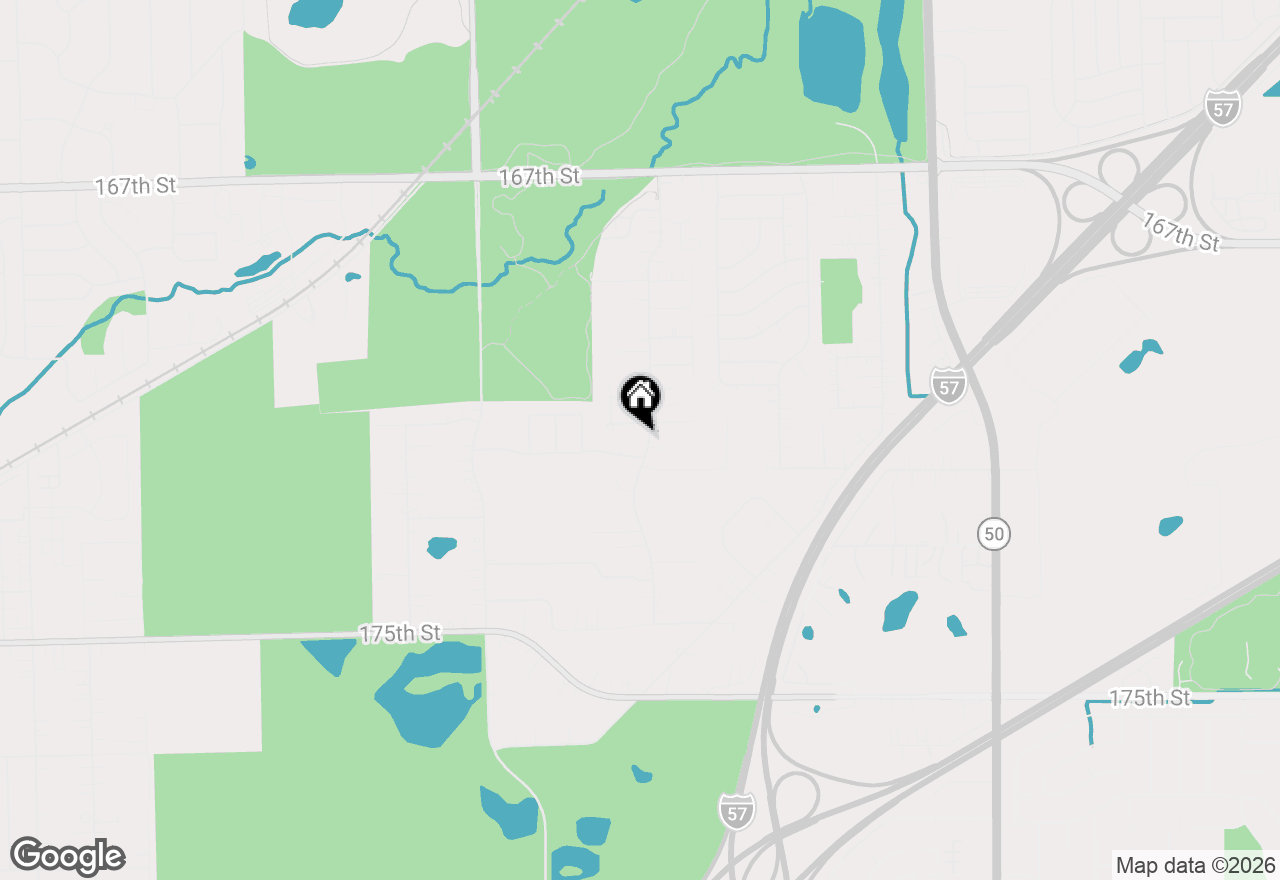 Map of 17042 Lockwood Avenue, Oak Forest, IL 60452