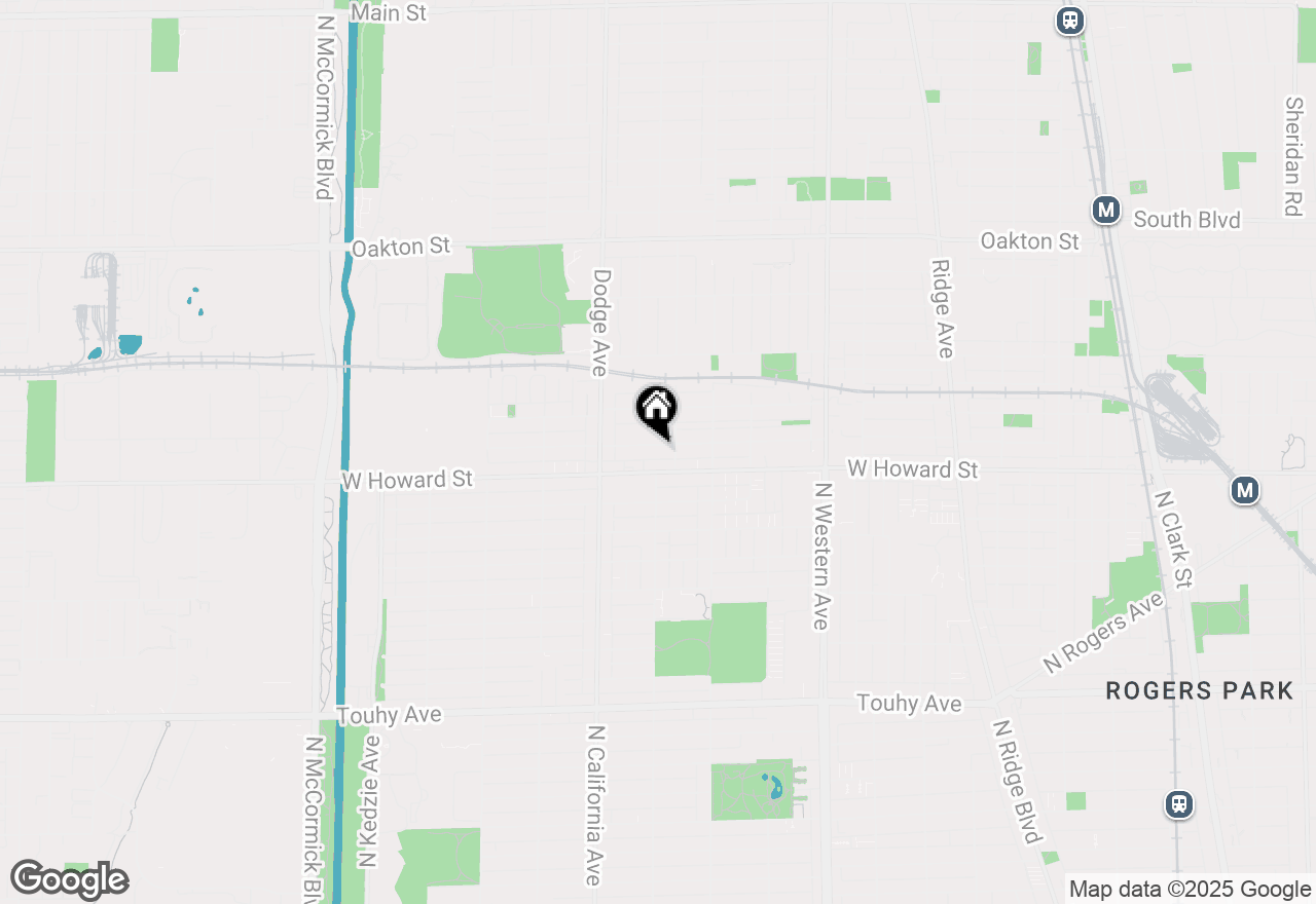 Map of 1712 Dobson Street, Evanston, IL 60202