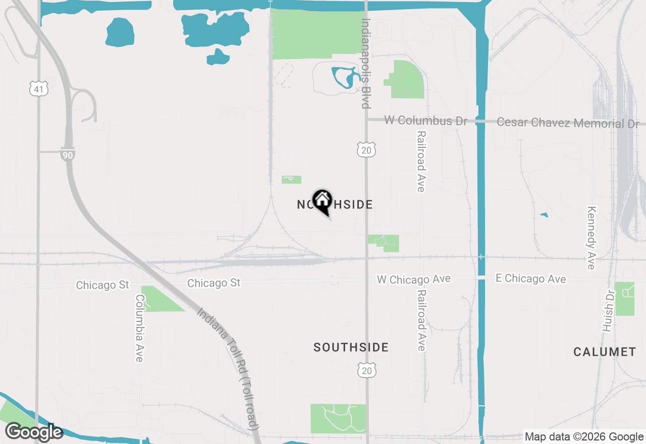 Map of 4429 Northcote Avenue, East Chicago, IN 46312