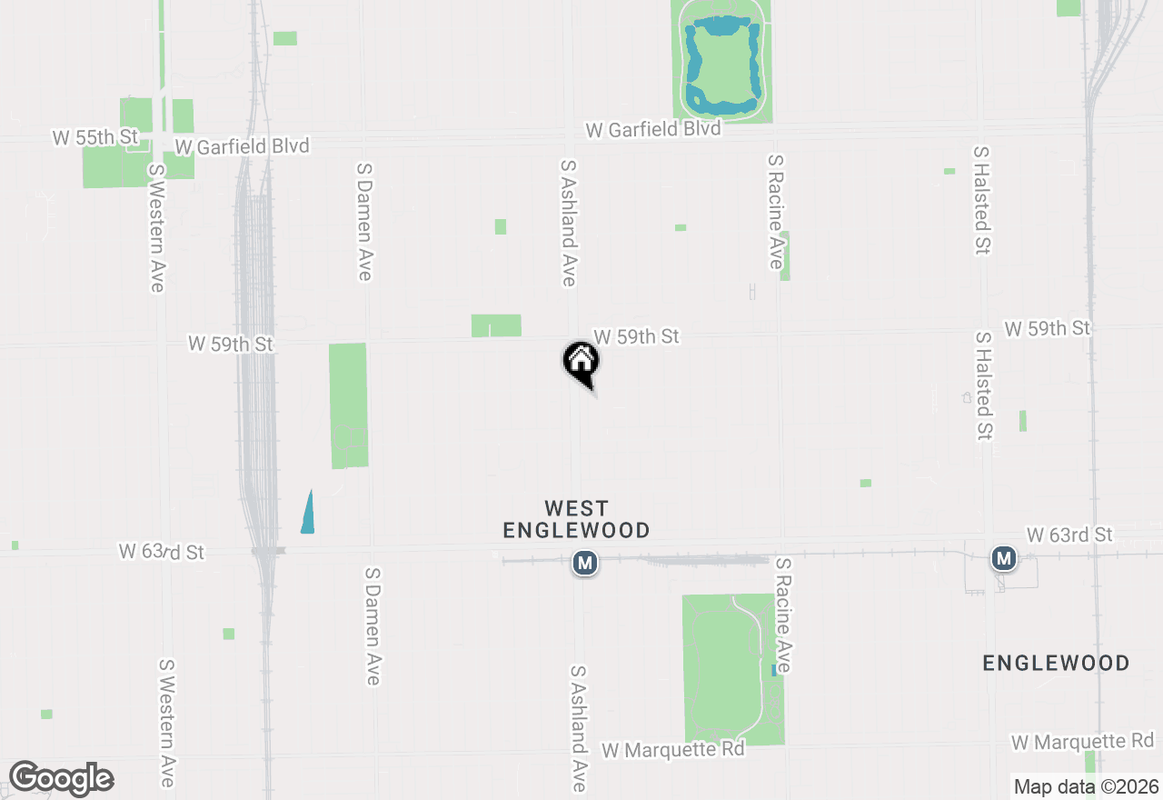 Map of (Address confidential), Chicago, Illinois 60636