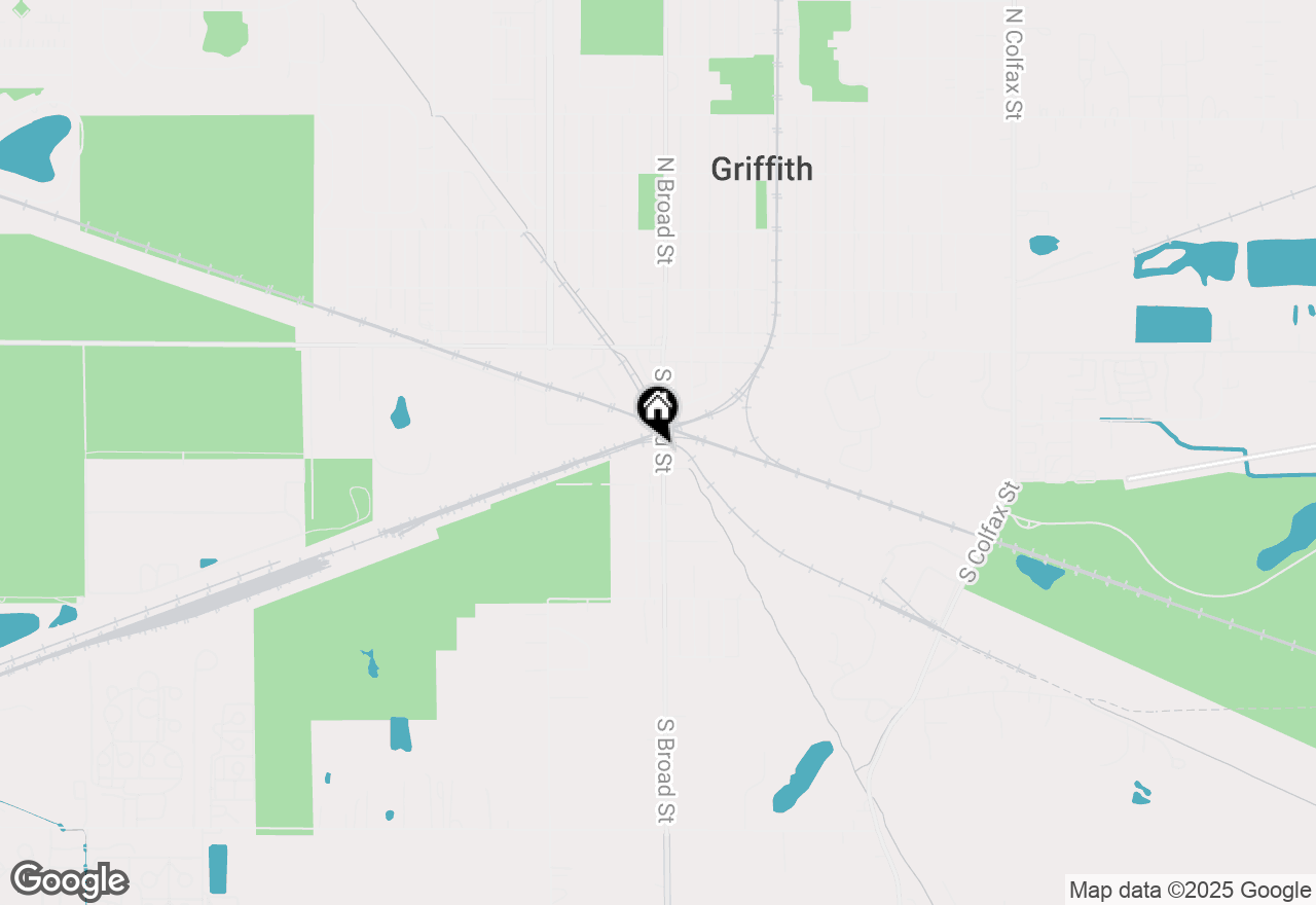 Map of 216 S Broad Street, Griffith, IN 46319