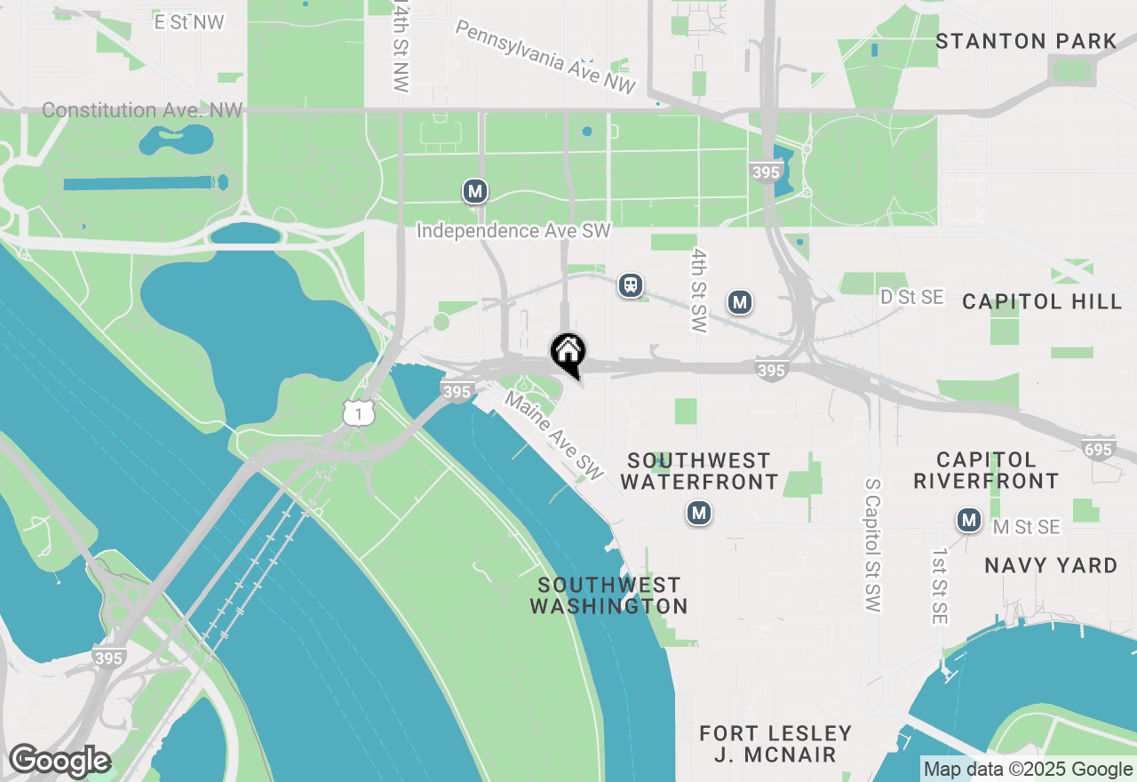 Map of 680 9th Street Sw, Washington, DC 20024