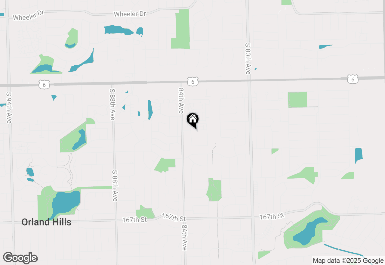 Map of 8319 161st Place, Tinley Park, IL 60477