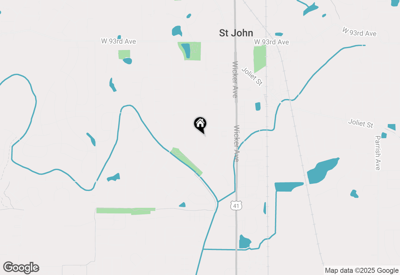 Map of 9841 Hickory Lane, St. John, IN 46373