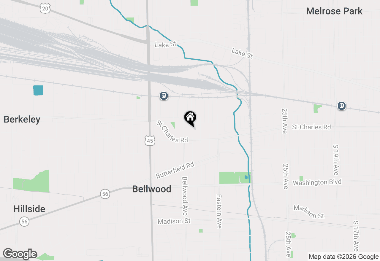 Map of 236 Bohland Avenue, Bellwood, IL 60104