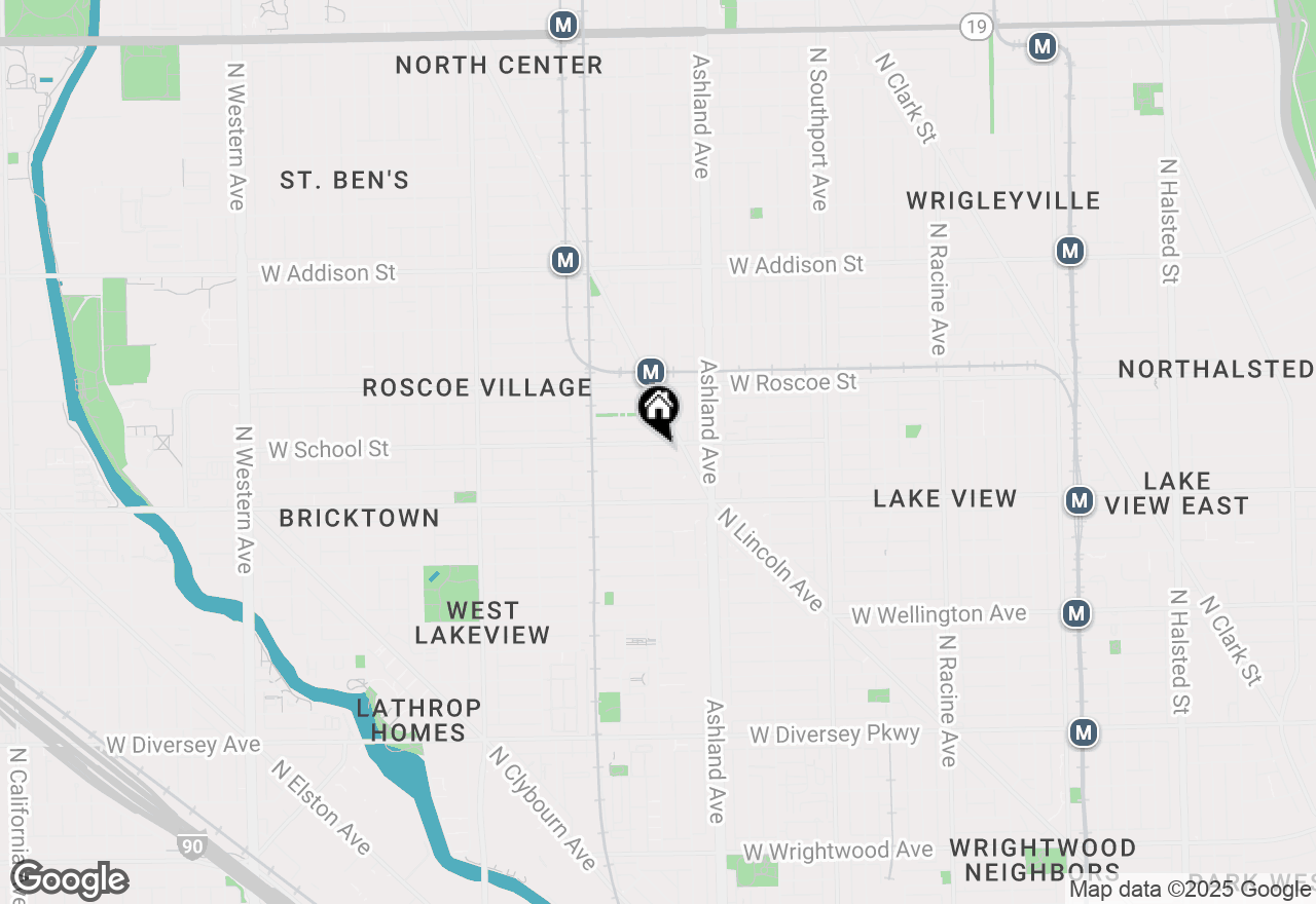 Map of 3255 N Paulina Street #2B, Chicago, IL 60657