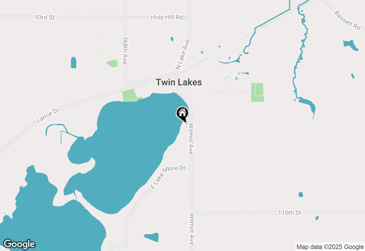 Map of 831 Shore Dr, Twin Lakes, WI 53181