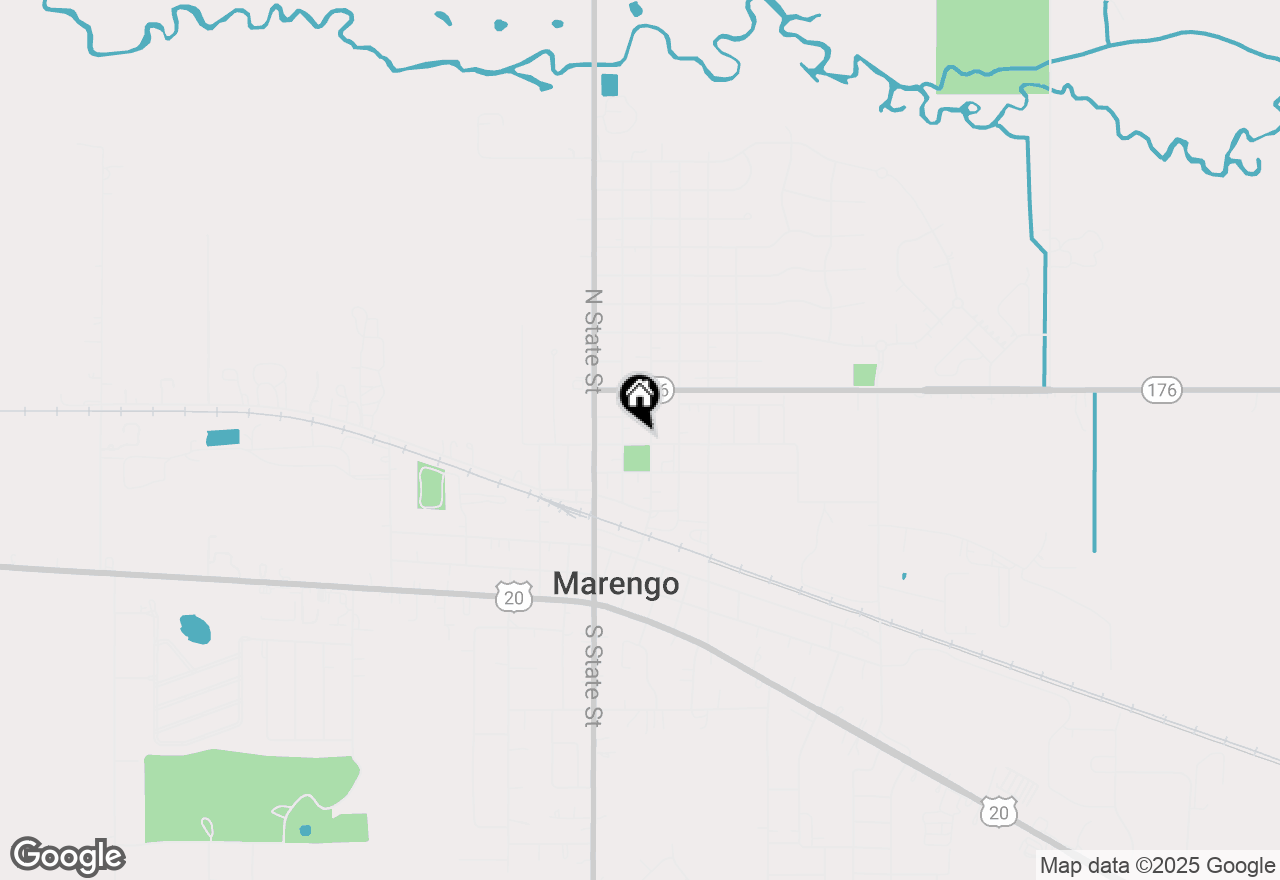Map of 212 E Vanburen Street, Marengo, IL 60152