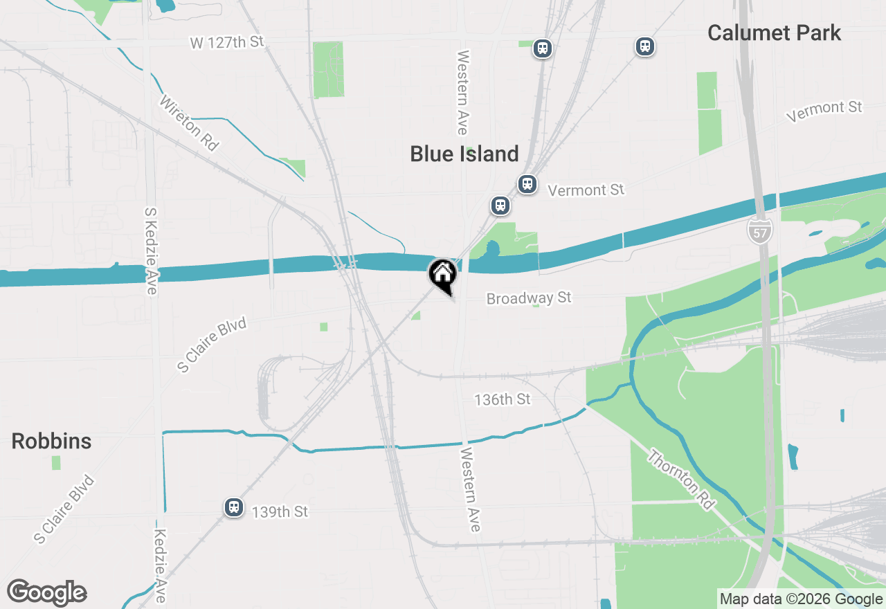 Map of 13336 Western Avenue, Blue Island, IL 60406