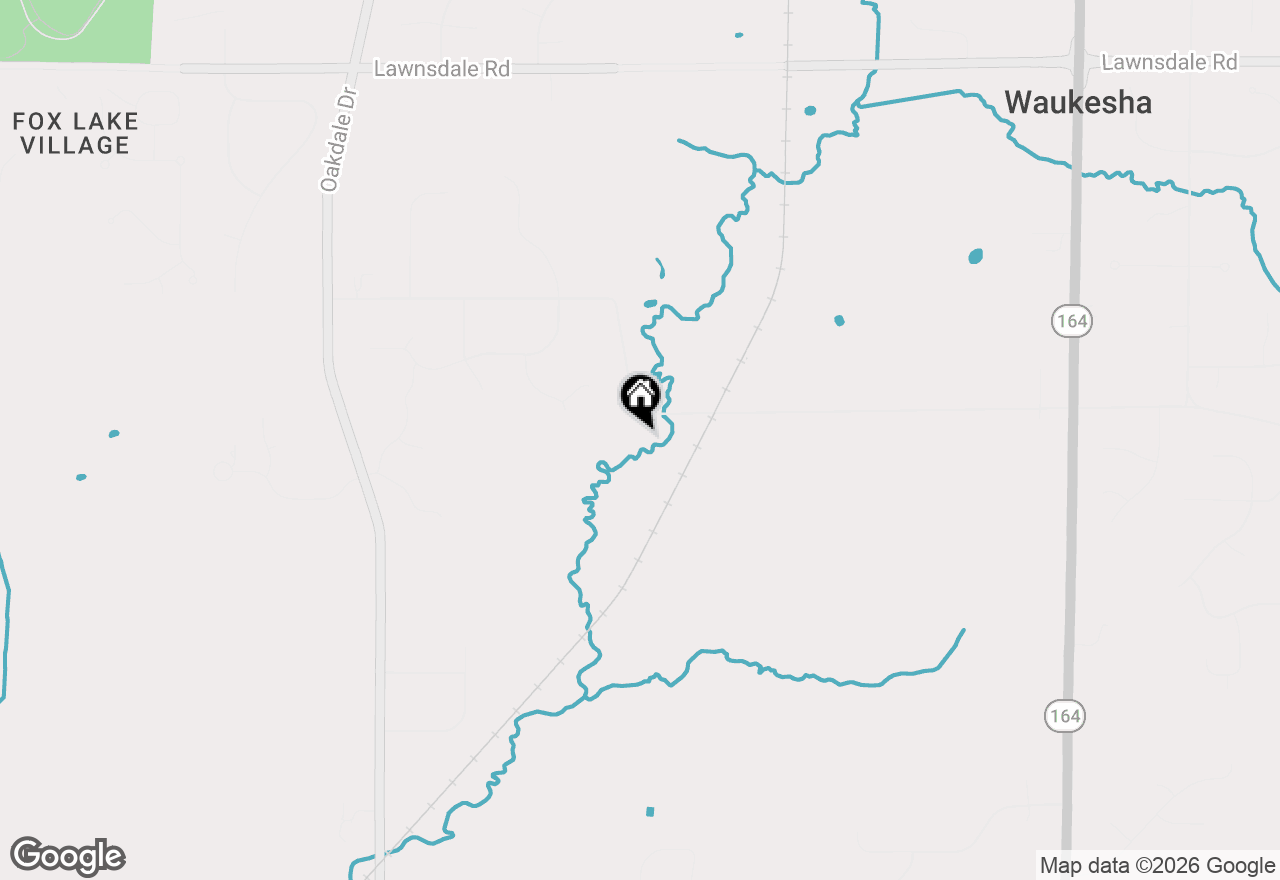 Map of S53W24945 Glendale Rd, Waukesha, WI 53189