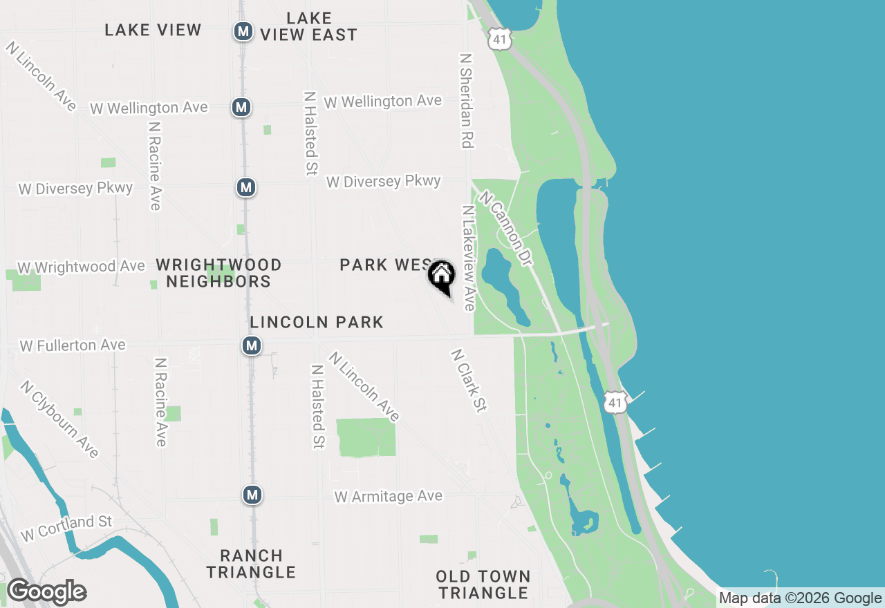 Map of 446 W Arlington Place #3, Chicago, IL 60614