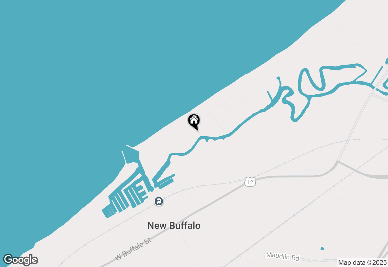 Map of 625 Marquette Drive, New Buffalo, MI 49117