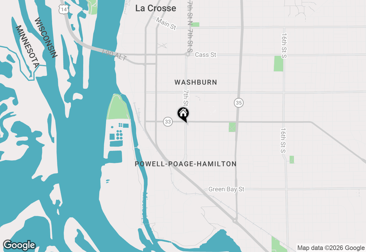 Map of 1012 7th St S #1014, La Crosse, WI 54601