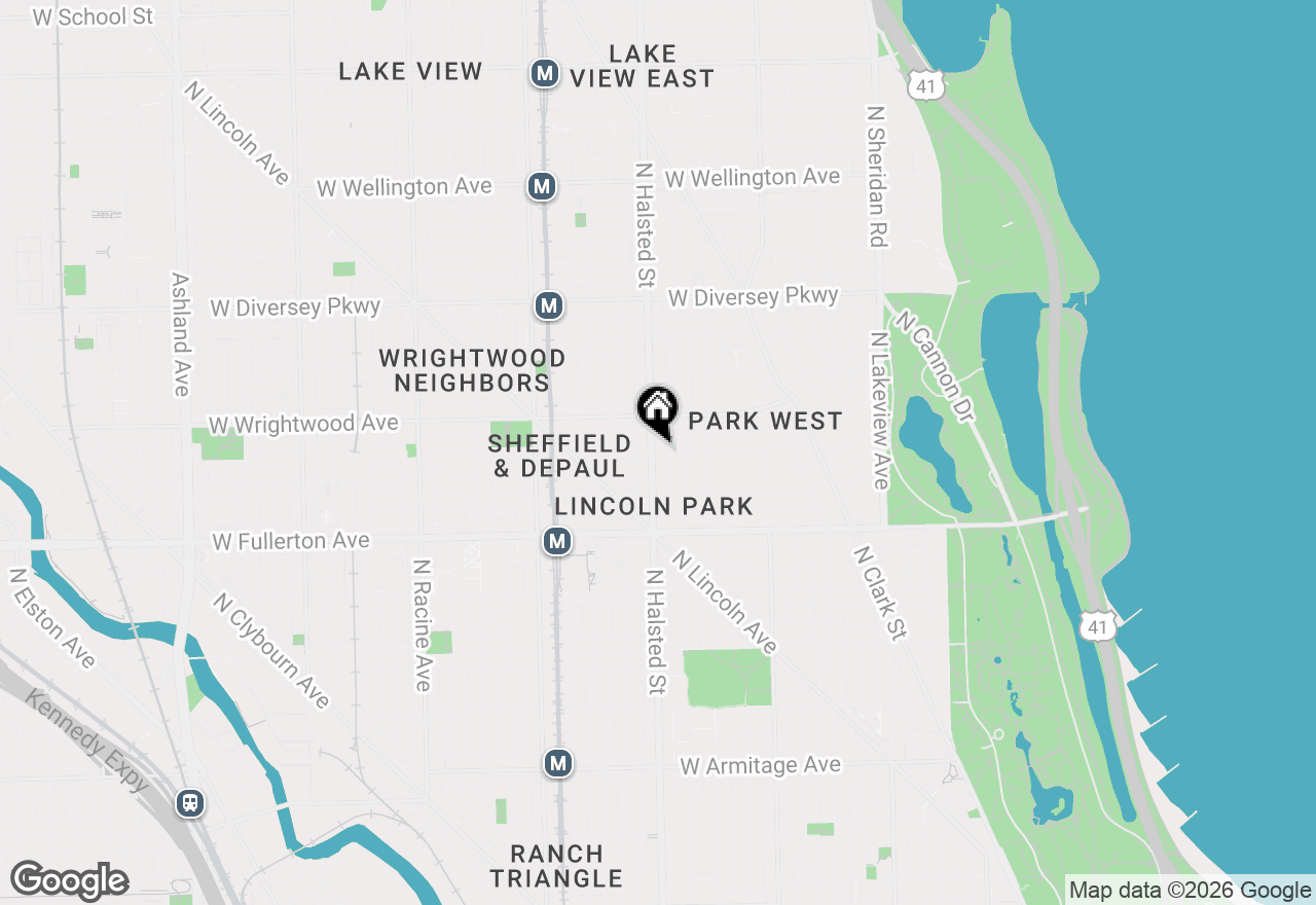 Map of 2521 N Halsted Street #COMMERCIAL, Chicago, IL 60614