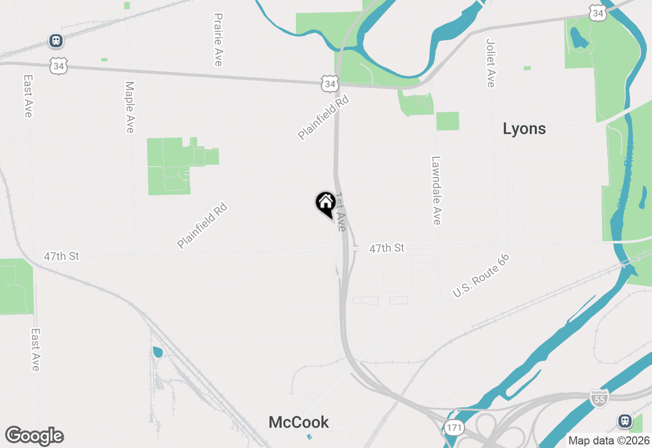 Map of 4605 Warsaw Avenue, Lyons, IL 60534