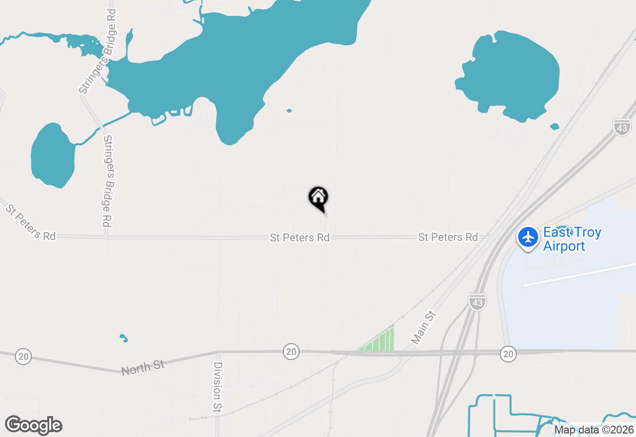 Map of 2689 Mapleton Ave, East Troy, WI 53120