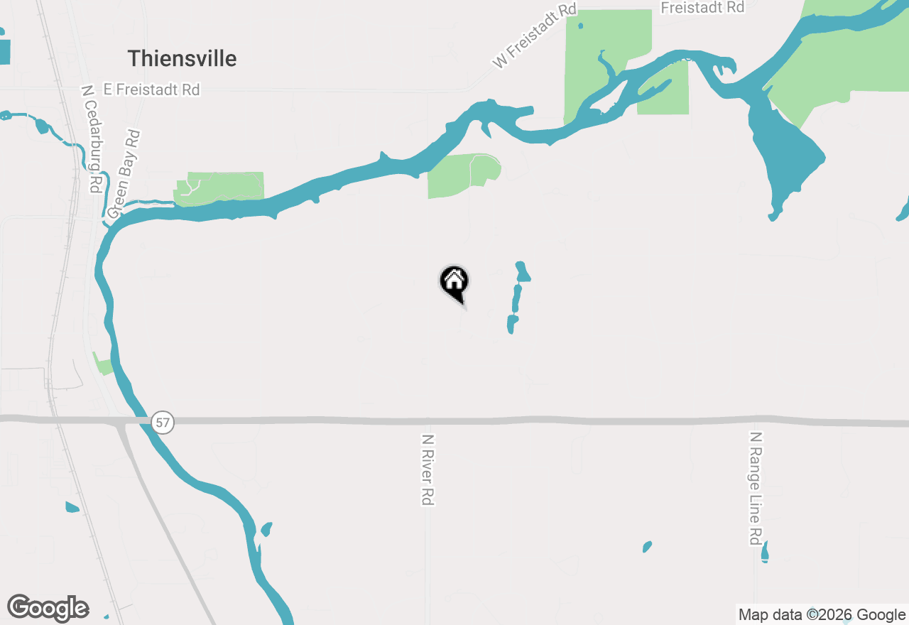 Map of 11415 N Stonefield Ct, Mequon, WI 53092