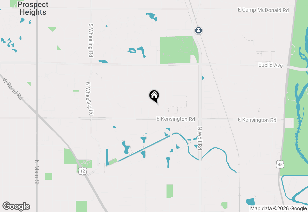 Map of 1305 E Mulberry Lane, Mount Prospect, IL 60056