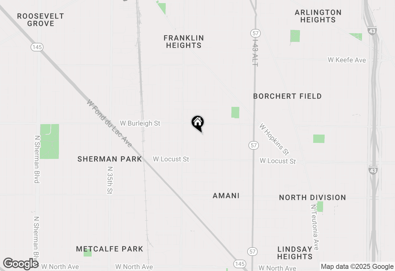 Map of 3027 N 25th St, Milwaukee, WI 53206