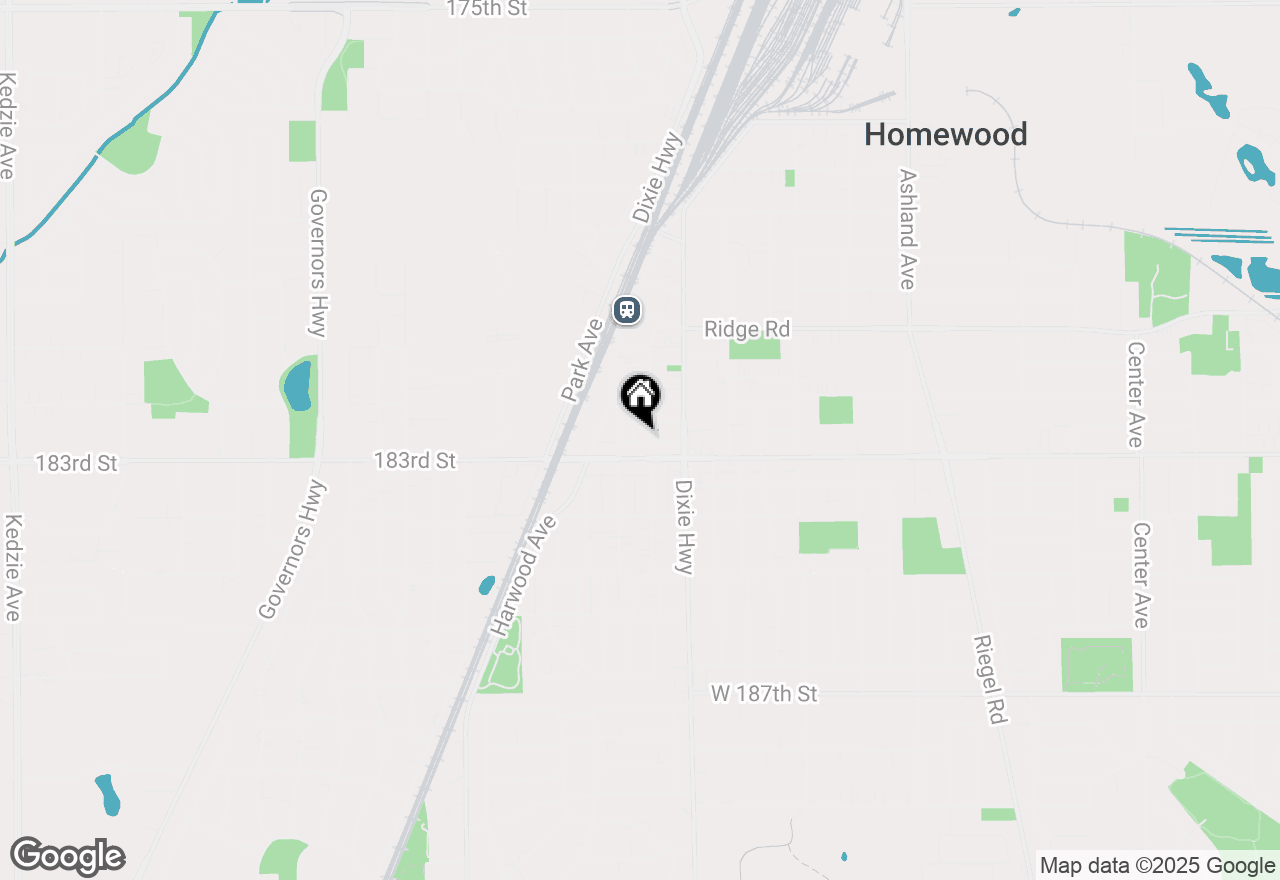 Map of 18246 Martin Avenue, Homewood, IL 60430