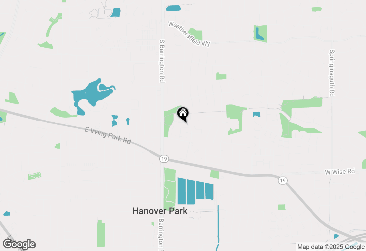 Map of 1340 Kingsbury Drive #2, Hanover Park, IL 60133