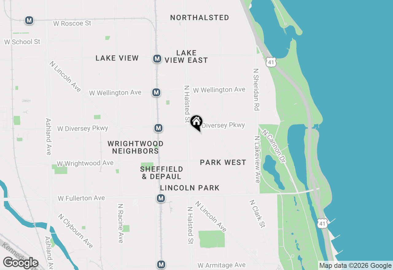 Map of 730 W Schubert Avenue #G, Chicago, IL 60614