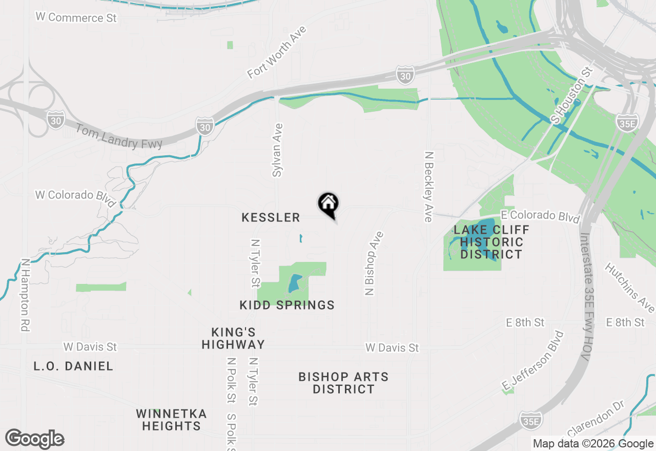 Map of 1201 Cedar Hill Avenue, Dallas, TX 75208