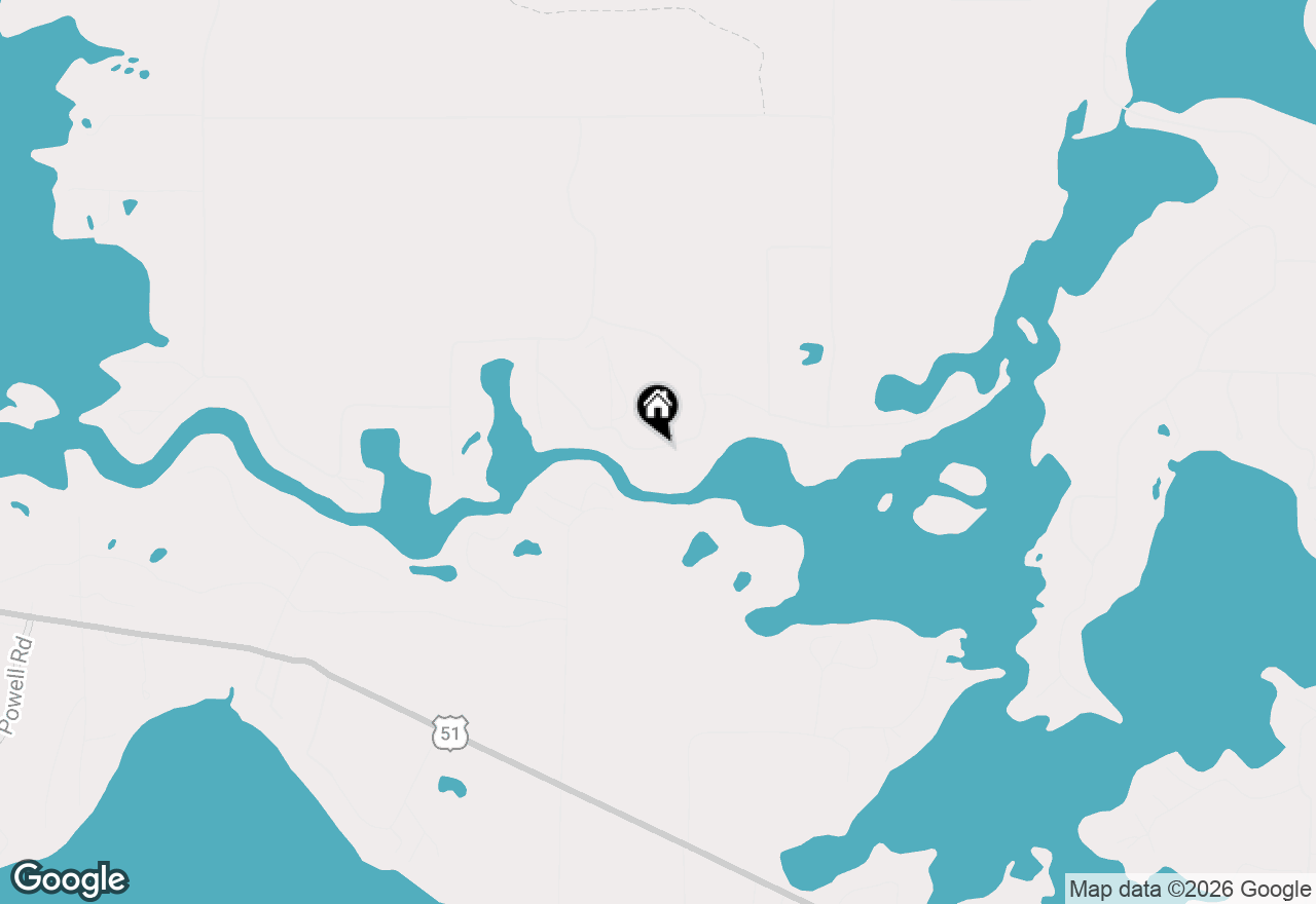 Map of 5810 & 5809 Stone Lake Rd N Road N, Manitowish Waters, WI 54545