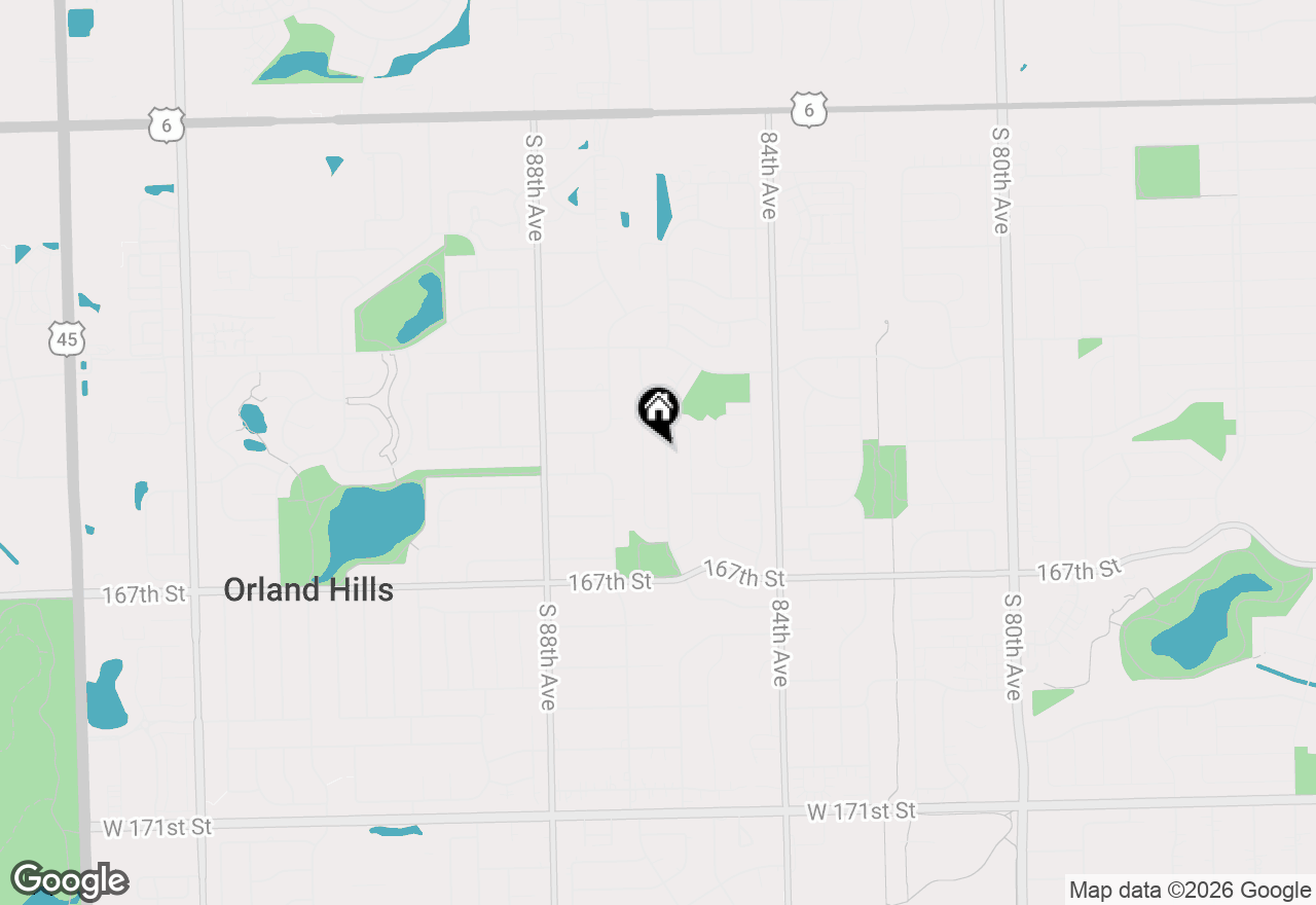 Map of 16450 Cherry Hill Avenue, Tinley Park, IL 60487