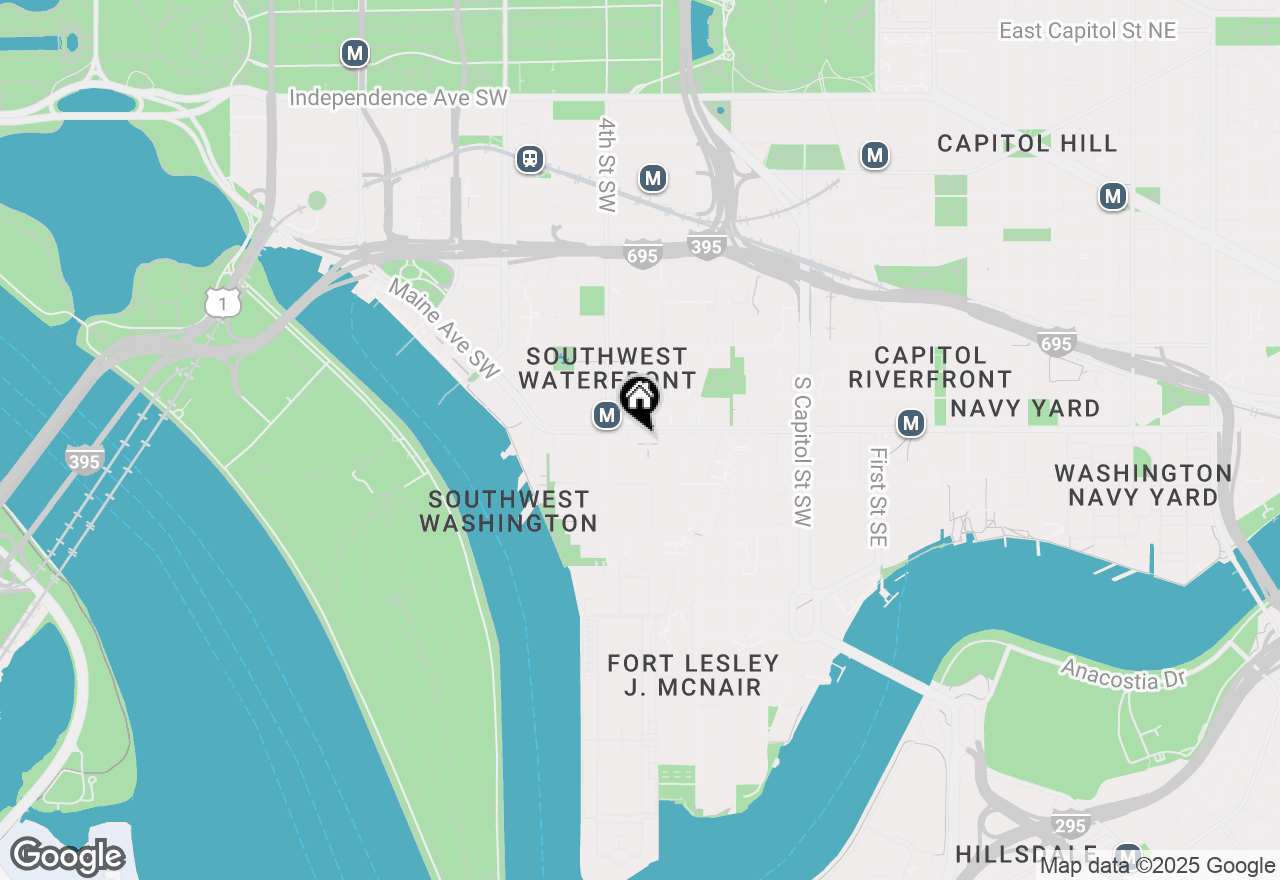 Map of 260 M Street Sw #24, Washington, DC 20024