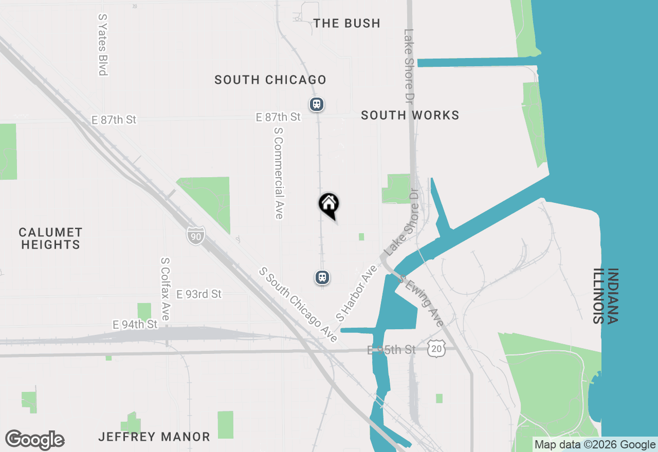 Map of 9046 S Brandon Avenue #3, Chicago, IL 60617