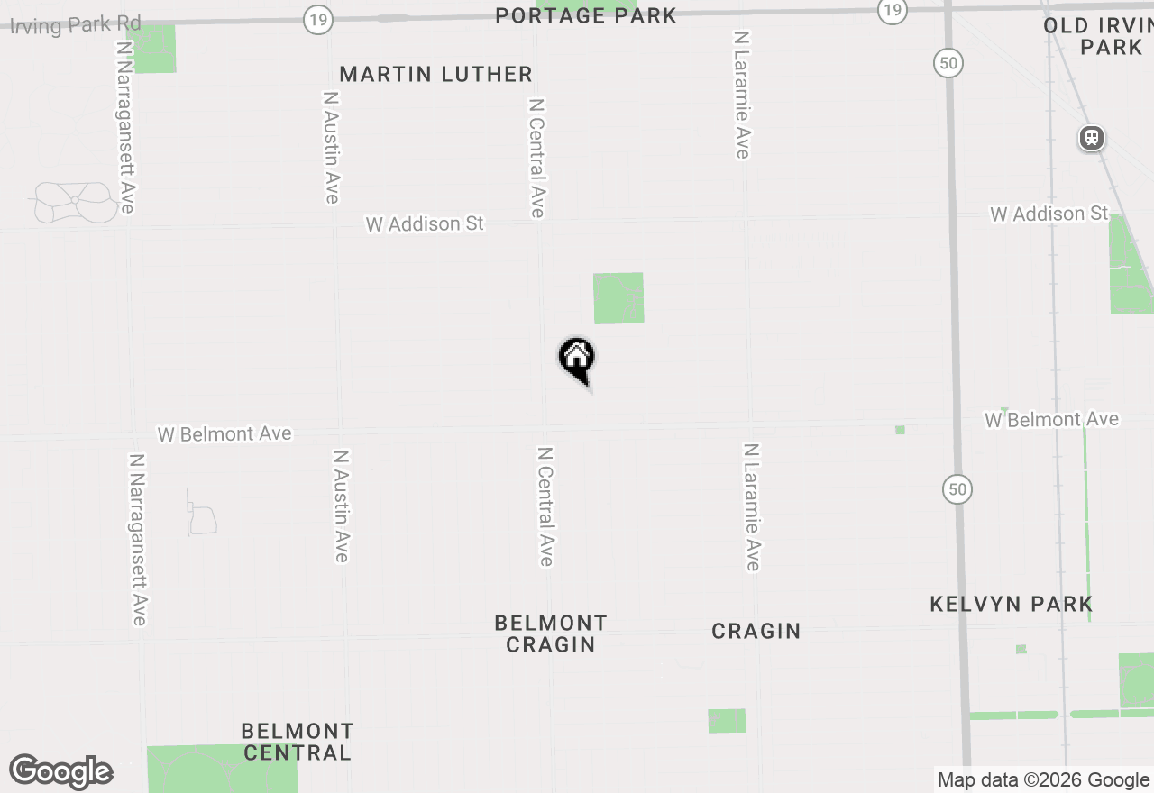 Map of 5518 W Melrose Street #2, Chicago, IL 60641